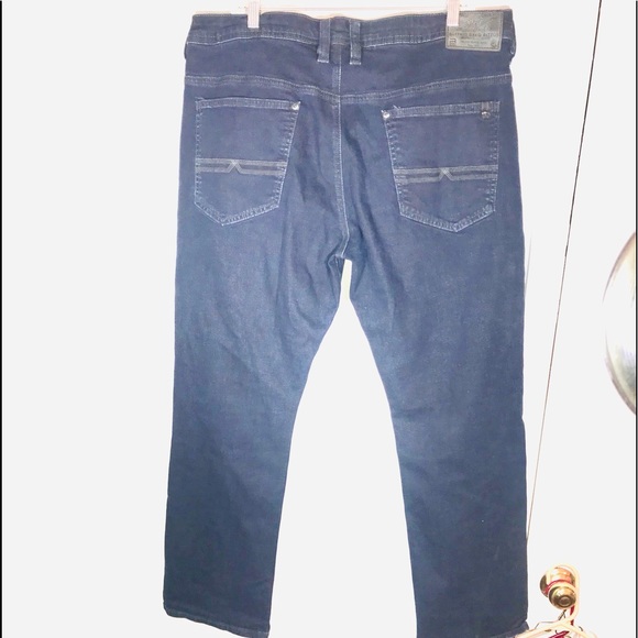 Buffalo David Bitton Evan X slim straight stretch button fly jeans size 40x32 - Picture 3 of 8